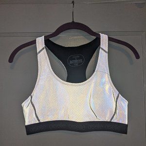 You Glow Grrl Fully Reflective Sports Bra, Size L